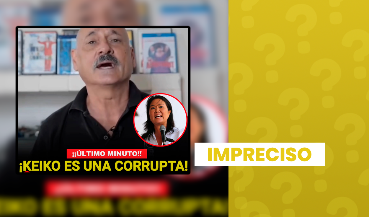 Actor Gustavo Bueno sí advirtió que un gobierno de Keiko Fujimori sería un peligro para la democracia, pero video no es actual: corresponde a las Elecciones 2021