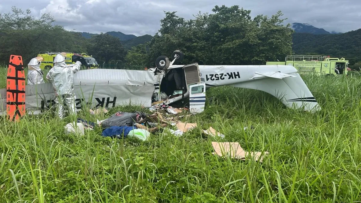 Atención: en accidente aéreo mueren piloto y tres tripulantes cuando una avioneta Cessna despegaba del aeropuerto en Villavicencio